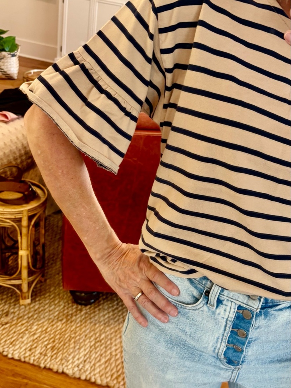 J.Crew Striped Cotton Top